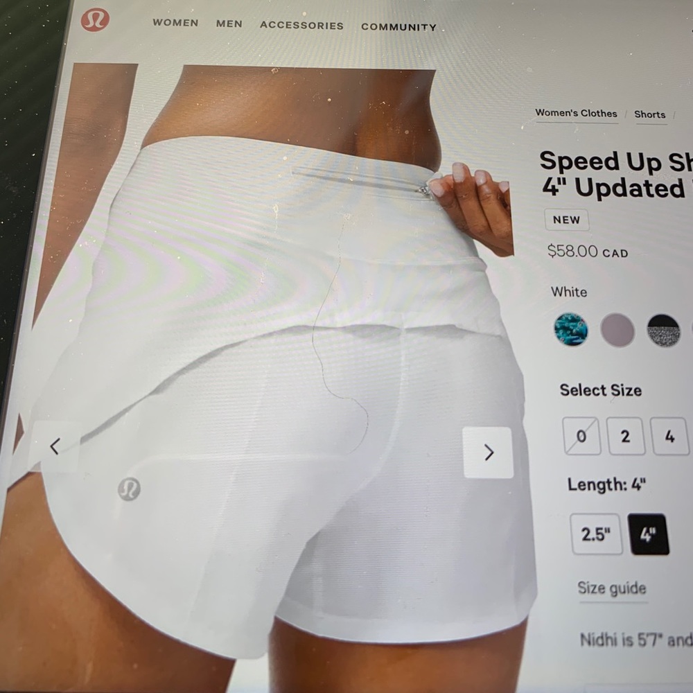 Lululemon short never been worn